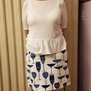 Talbot skirt, wear out for wine with friends